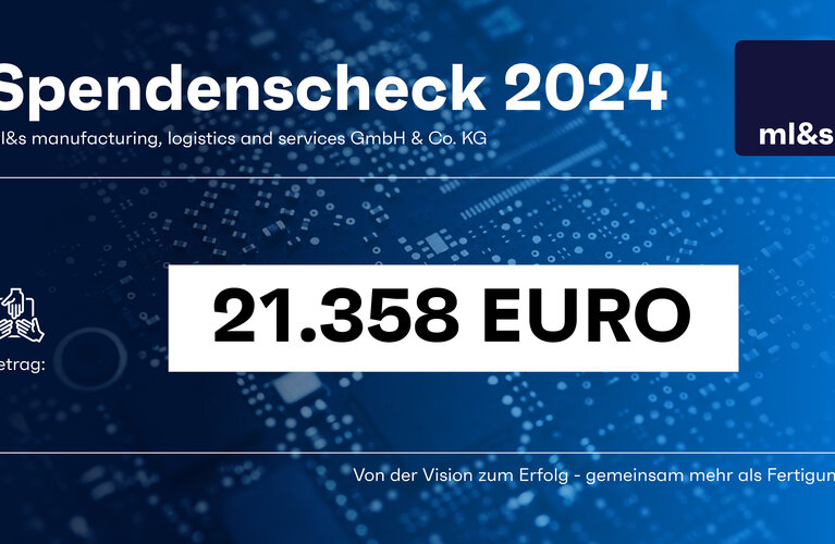 ml&s Spendenscheck 2024